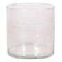 Bougie cylindrique en verre SANYA OCEAN, transparente, 12 cm, Ø 12 cm