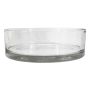 Bol décoratif VERA OCEAN en verre, transparent, 8 cm, Ø 25 cm