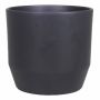 Pot de fleurs LENAS, céramique, anthracite mat, 18,5 cm, Ø 19,5 cm