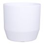 Pot de fleurs LENAS, céramique, blanc mat, 18,5 cm, Ø 19,5 cm
