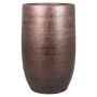 Vase décoratif AGAPE, céramique, veinée, cuivre, 50 cm, Ø 32 cm