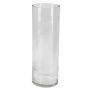 Vase à fleurs cylindrique SANSA OCEAN, en verre, transparent, 30 cm, Ø 10 cm