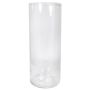 Vase à fleurs SANYA OCEAN, verre, cylindrique, transparent, 50 cm, Ø 19 cm