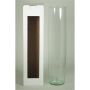 Vase MANRESA, verre, transparent, 50 cm, Ø 11,5 cm