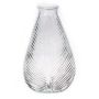 Bouteille en verre NELLOMIO avec motif feuillage, transparente, 23 cm, Ø 14 cm