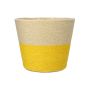 Panier à plantes NERIONKO DUO, beige-jaune, 13 cm, Ø 15,5 cm