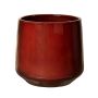 Pot de fleurs ZIOKA en céramique, rouge merlot, 26 cm, Ø 29 cm