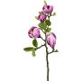 Branche de fleurs artificielles Magnolia NERLENA, cerise, 65cm