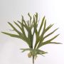 Fougère corne d’élan artificielle GEORGE, piquet, vert, 40cm, Ø50cm
