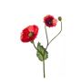 Coquelicot artificiel MELANIE, orange, 70cm, Ø8-12cm