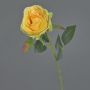 Rose en soie SIMONY, jaune, 45cm, Ø8cm