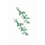 Décoration en cire « Branches » WITALINA, lot de 2, vert foncé, 8 x 3 cm