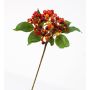 Branche artificielle de sureau HELMA avec baies, orange-rouge, 30cm