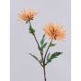 Faux Chrysanthème ESTELLE, jaune-orange, 70cm, Ø8-10cm