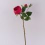 Rose-Chou artificielle MIRETTA, rouge, 60cm, Ø3-9cm