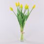 Bouquet de tulipes artificielles LONA, jaune-vert, 45cm, Ø20cm