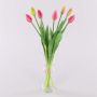 Bouquet de tulipes artificielles LONA, rose-vert, 45cm, Ø20cm