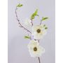Branche de magnolia artificielle FINAH, blanc, 90cm, Ø9-15cm