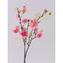 Branche de fleurs de cerisier artificielle SOEY, rose-rose fuchsia, 45cm