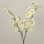 Branche de fleurs de cerisier artificielle SOEY, crème-blanc, 45cm