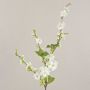 Branche de fleurs de cerisier VALESKA, 25 fleurs, crème-blanc, 85cm