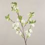 Branche de fleurs de cerisier artificielle MATSUDA, crème-blanc, 130cm