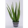 Aloès artificiel NAMIKA, dans un pot décoratif, vert, 50cm, Ø25cm