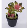 Echeveria artificiel SHAUNA en pot décoratif, vert-violet, 25cm