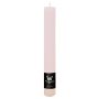 Bougie cylindrique AURORA, rose clair, 20cm, Ø3,5cm, 23h - Fabriquée en Allemagne