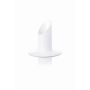 Bougeoir en métal RIANNON, blanc, 8,5cm, Ø8,3cm