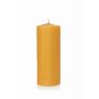 Bougie pilier en cire d'abeille BABETTE, jaune-naturel, 20cm, Ø8cm, 120h - Made in Germany