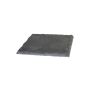 Porte-bougie carré en ardoise MARIANO, anthracite, 12x12cm