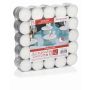 Bougies chauffe-plat KENNY, 75 pièces, blanc, 1,5cm, Ø3,7cm, 4h