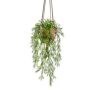 Panier suspendu SILIJA avec l'asparagus sprengeri artificiel SILIJA, pot en terre cuite, 75cm