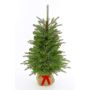Sapin de Noël synthétique WELLINGTON, sac de jute, 90cm, Ø65cm