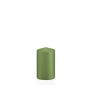 Bougie cylindrique MAEVA, vert pastel, 8cm, Ø5cm, 18h - Fabriquée en Allemagne