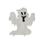 Décoration d'Halloween : silhouette de fantôme SPOOKY GHOST, blanche, 58 cm