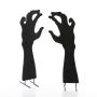 Décoration d'Halloween : silhouette de mains « SPOOKY HANDS », noir, 40 cm