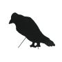Décoration d'Halloween : silhouette de corbeau SPOOKY CROW, noir, 63 cm