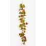 Guirlande de feuilles de vigne artificielle ATHINA, vert-orange, 180cm