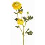 Renoncule artificielle NOEMIE, jaune, 65cm, Ø4-8cm