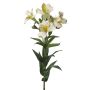 Alstroemeria artificiel AUBERTA, vert-blanc, 75cm, Ø6cm
