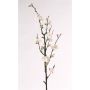 Fausse branche de pommier en fleurs SADAKA, blanc-rose, 85cm