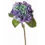 Hortensia artificiel CHIDORI, lilas-bleu-vert, 60cm, Ø18cm