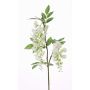 Fausse branche de glycine NEZUMI, avec fleurs, blanc, 105cm