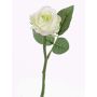 Rose artificielle GABI, crème-vert, 30cm, Ø6cm
