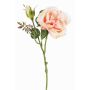 Rose en soie JUDY, crème-rose, 40cm, Ø9cm