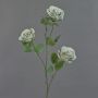 Tige de roses artificielle GITTI, vert clair-gris, 80cm, Ø10cm