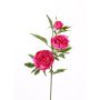Tige de pivoine en soie MANJA, fuchsia, 70cm, Ø8-10cm
