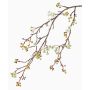 Branche d'érable artificiel TABIO, avec fleurs, blanc-vert, 95cm